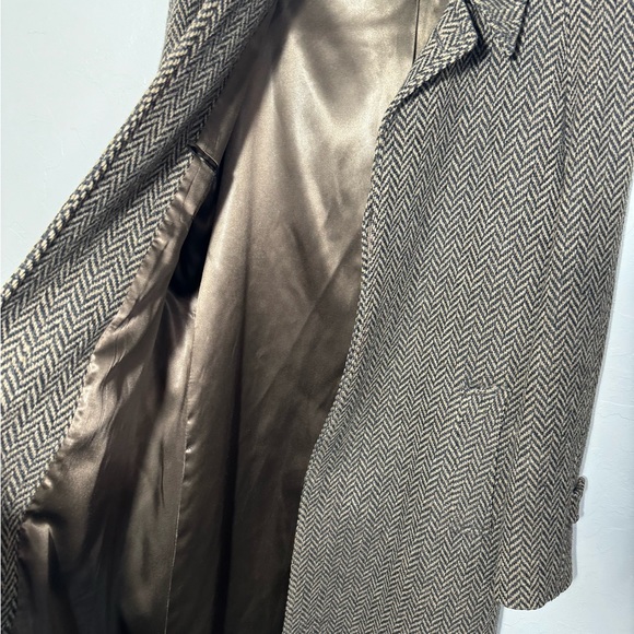 Classic Men’s 100% Wool Trench Coat Made By Parsow’s Mens Fashion Out Of Omaha - Picture 2 of 4